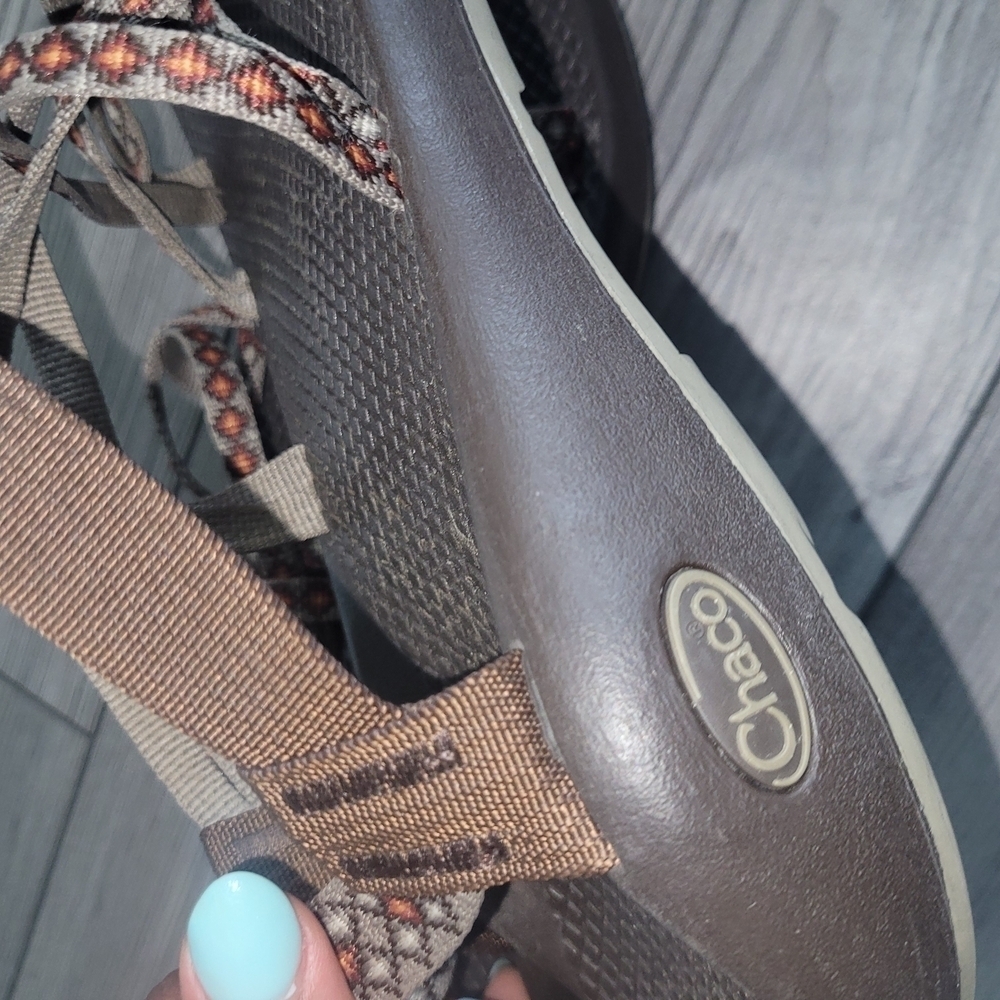 Chaco Wome's ZX2 Yampa Athletic Sandal Multi Burst Brown Orange Size 9 Comfort - Picture 3 of 6